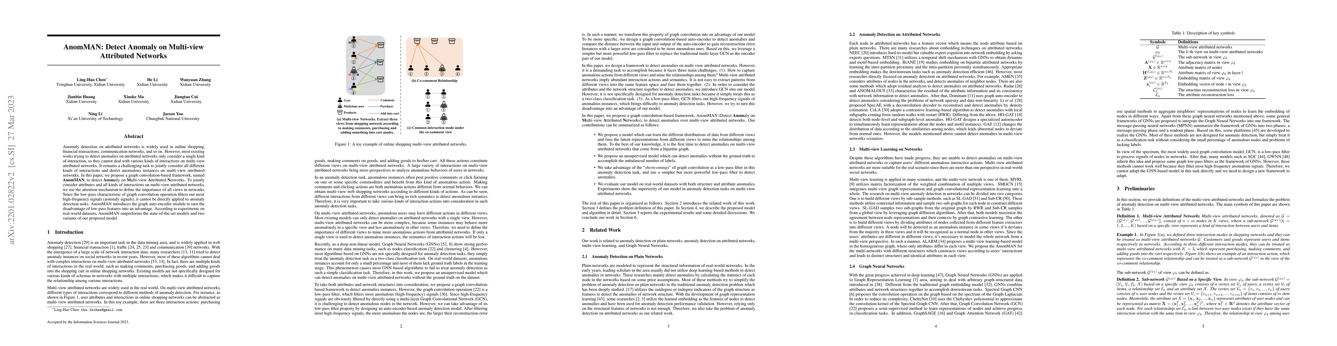 Thumbnail for AnomMAN: Detect Anomaly on Multi-view Attributed Networks