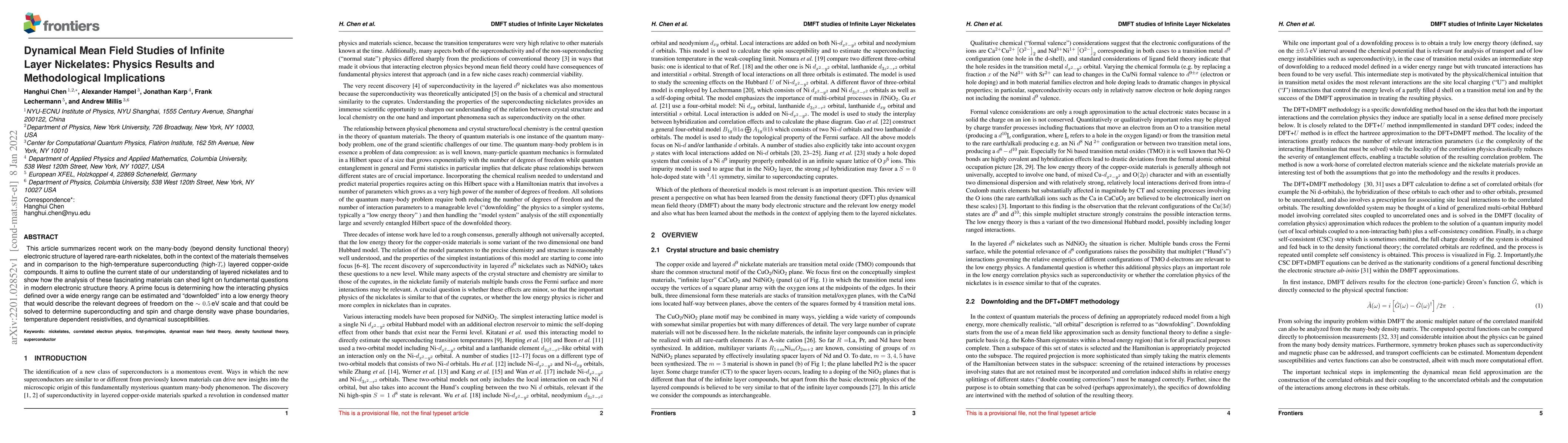 Thumbnail for Dynamical Mean Field Studies of Infinite Layer Nickelates: Physics
  Results and Methodological Implications