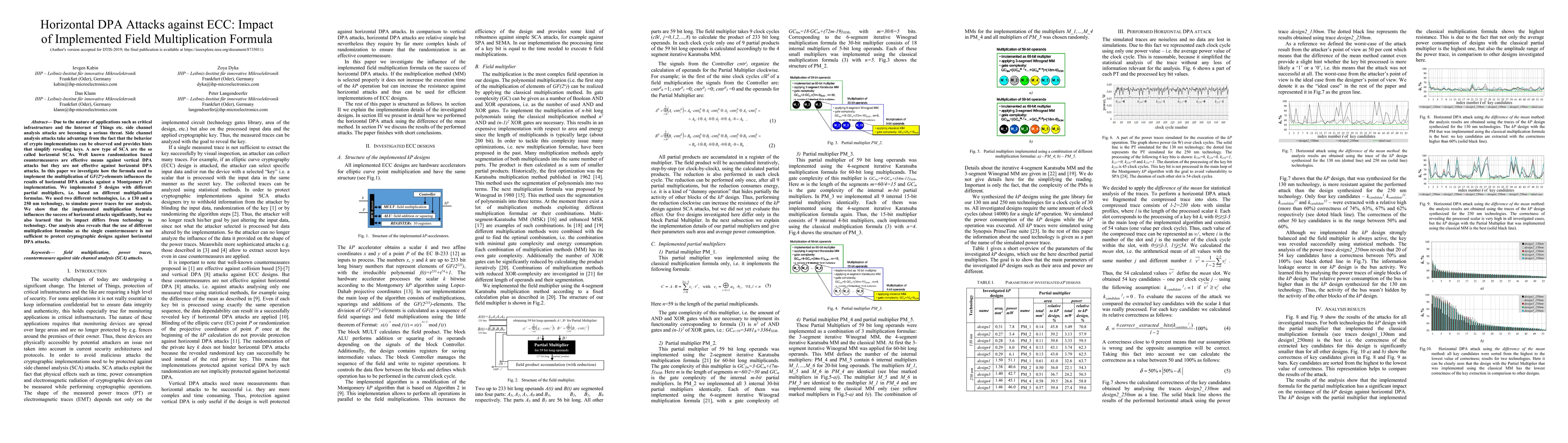 Thumbnail for Horizontal DPA Attacks against ECC: Impact of Implemented Field
  Multiplication Formula