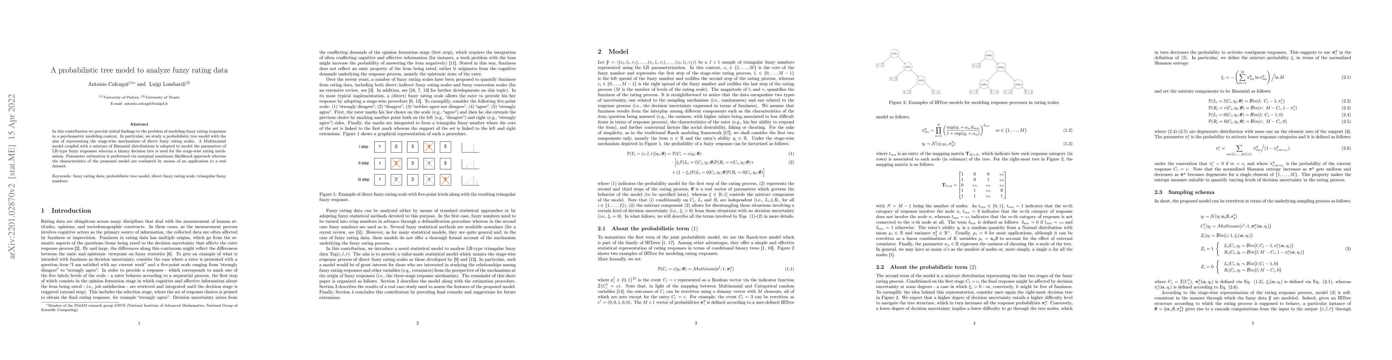 Thumbnail for A probabilistic tree model to analyze fuzzy rating data