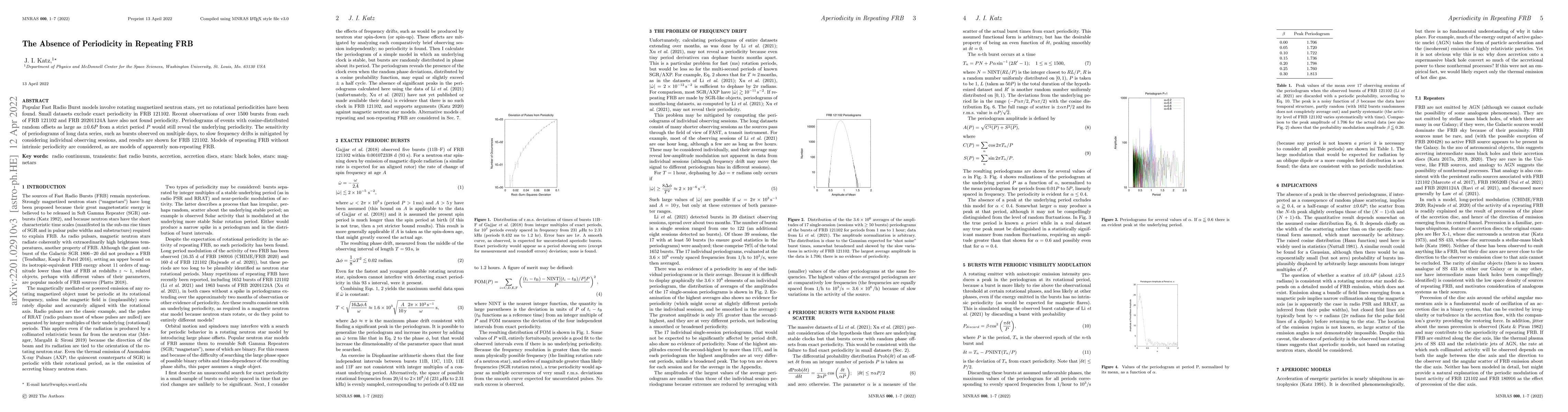 Thumbnail for The Absence of Periodicity in Repeating FRB