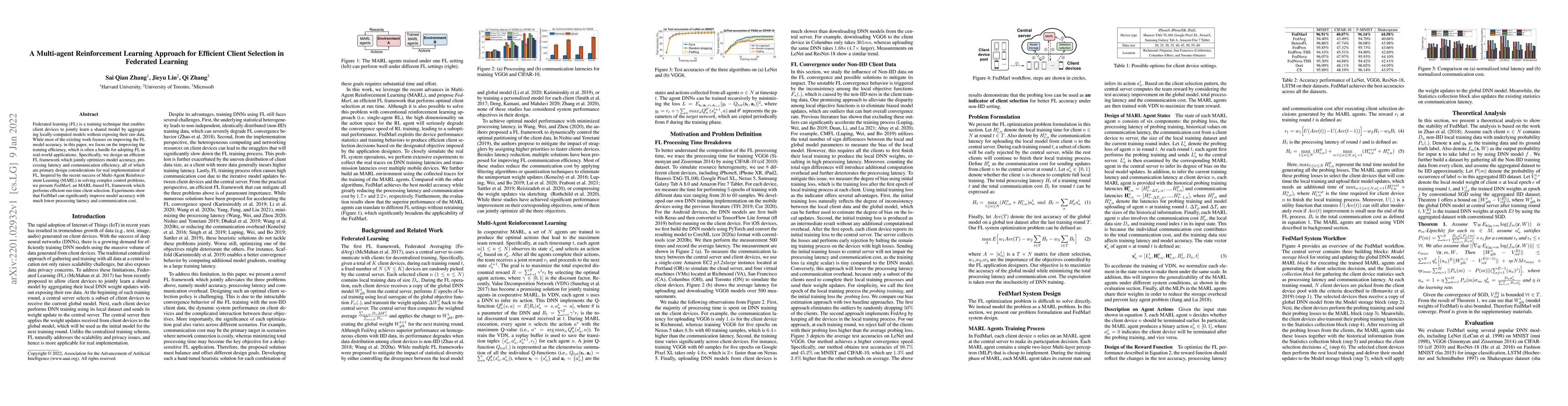 Thumbnail for A Multi-agent Reinforcement Learning Approach for Efficient Client
  Selection in Federated Learning