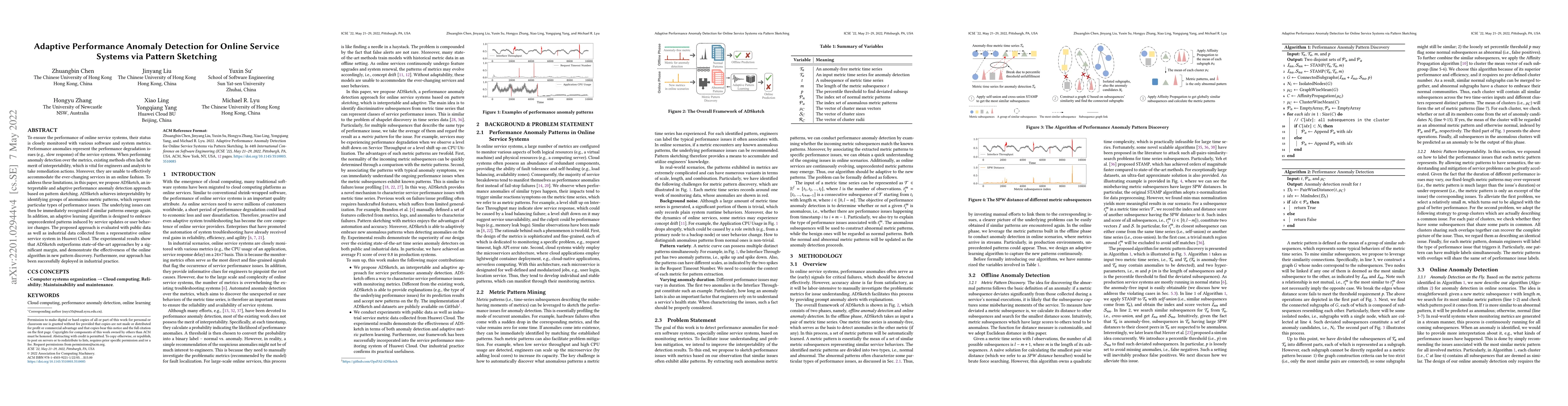 Thumbnail for Adaptive Performance Anomaly Detection for Online Service Systems via
  Pattern Sketching