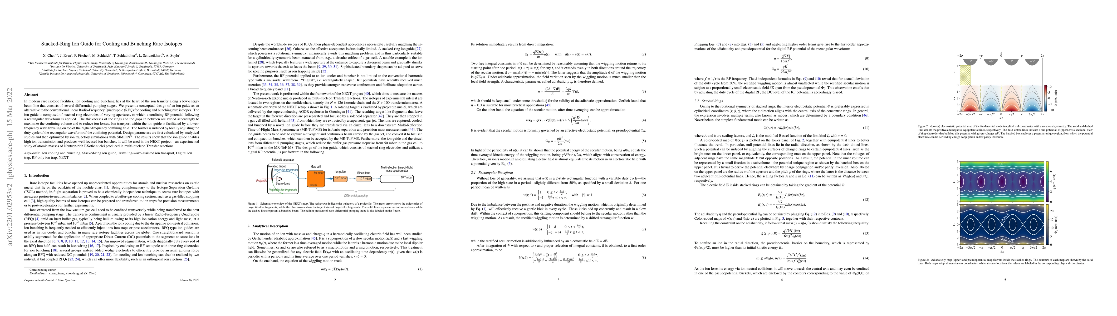 Thumbnail for Stacked-Ring Ion Guide for Cooling and Bunching Rare Isotopes