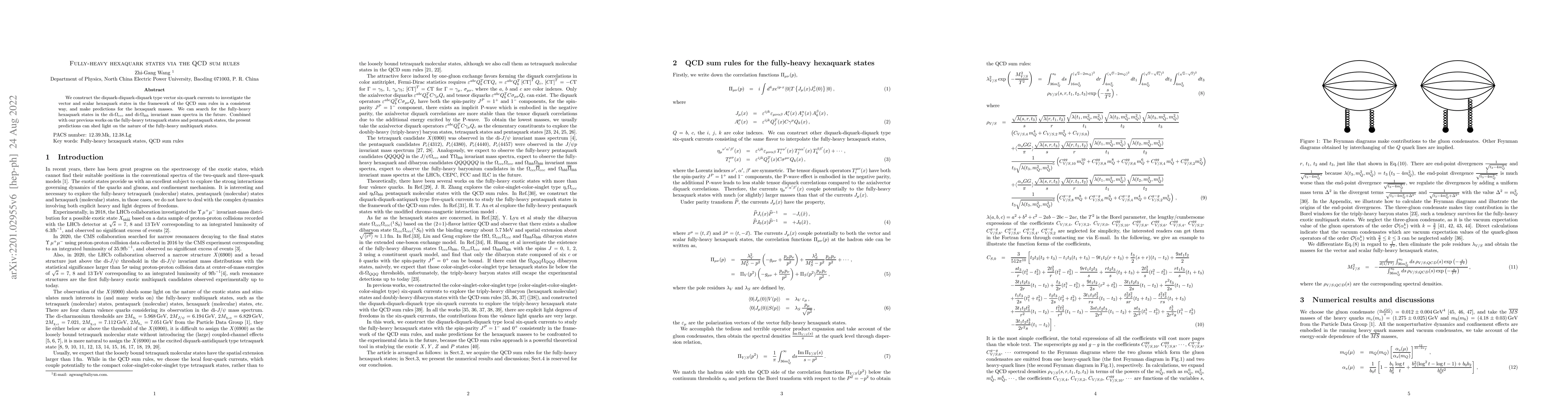 Thumbnail for Fully-heavy hexaquark states via the QCD sum rules