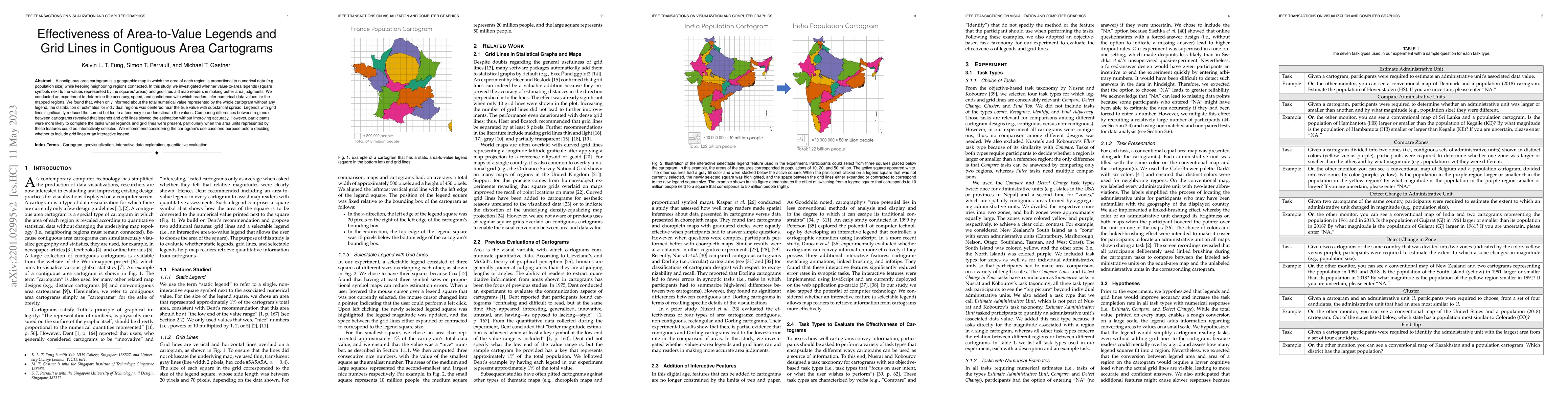 Thumbnail for Effectiveness of Area-to-Value Legends and Grid Lines in Contiguous Area
  Cartograms