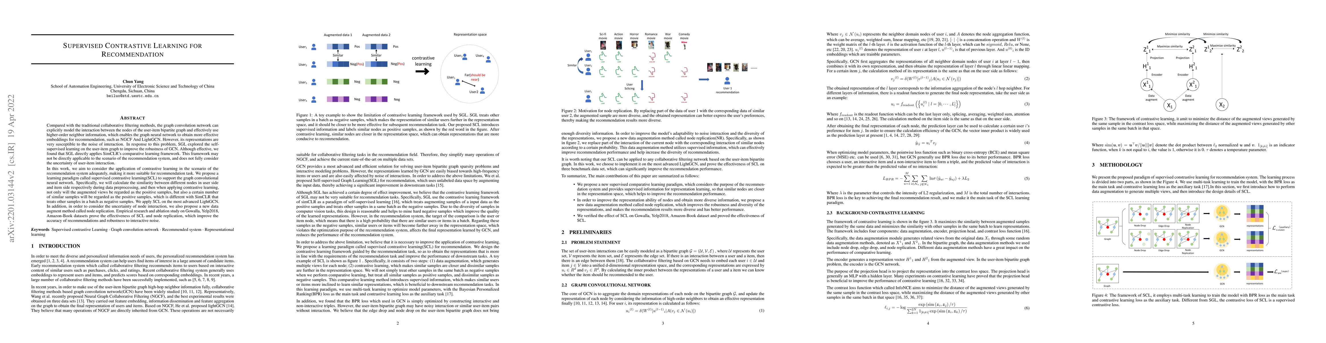 Thumbnail for Supervised Contrastive Learning for Recommendation