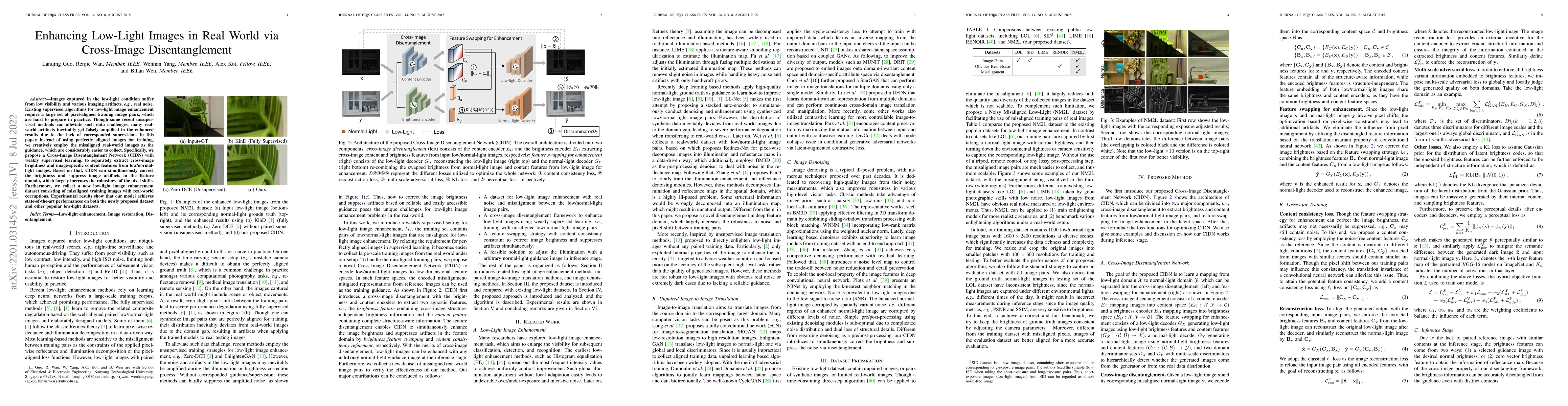 Thumbnail for Enhancing Low-Light Images in Real World via Cross-Image Disentanglement
