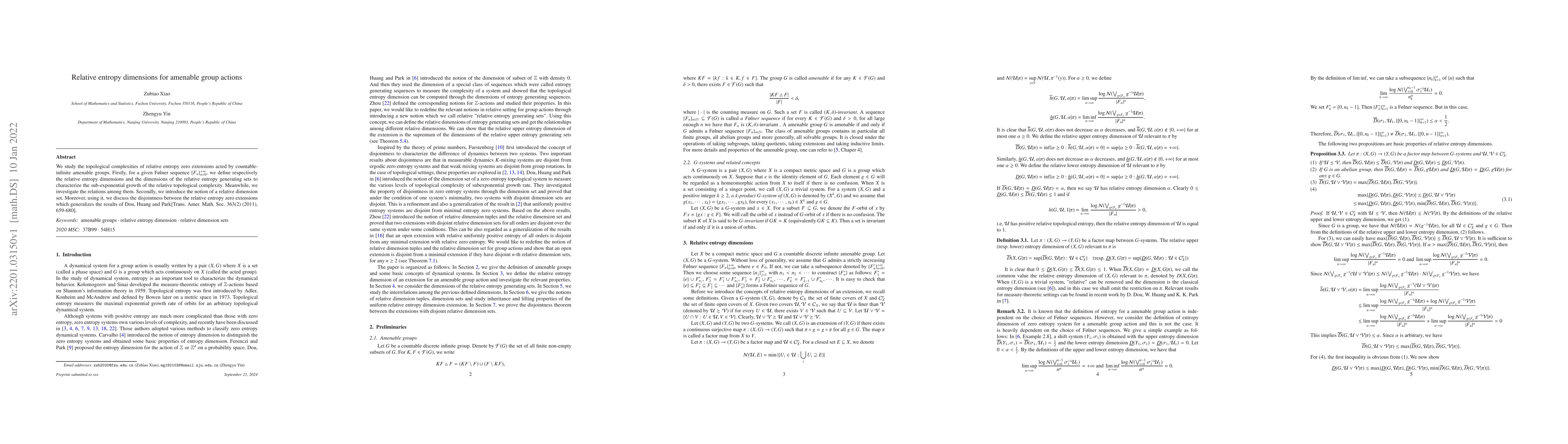 Thumbnail for Relative entropy dimensions for amenable group actions