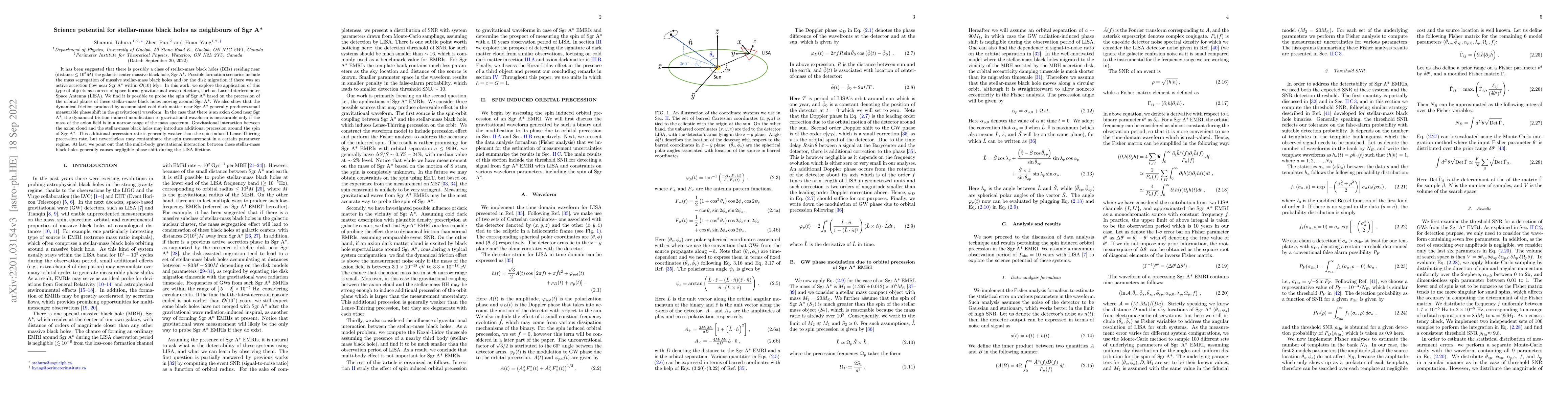 Thumbnail for Science Potential for Stellar-mass Black Holes as Neighbors of Sgr A*