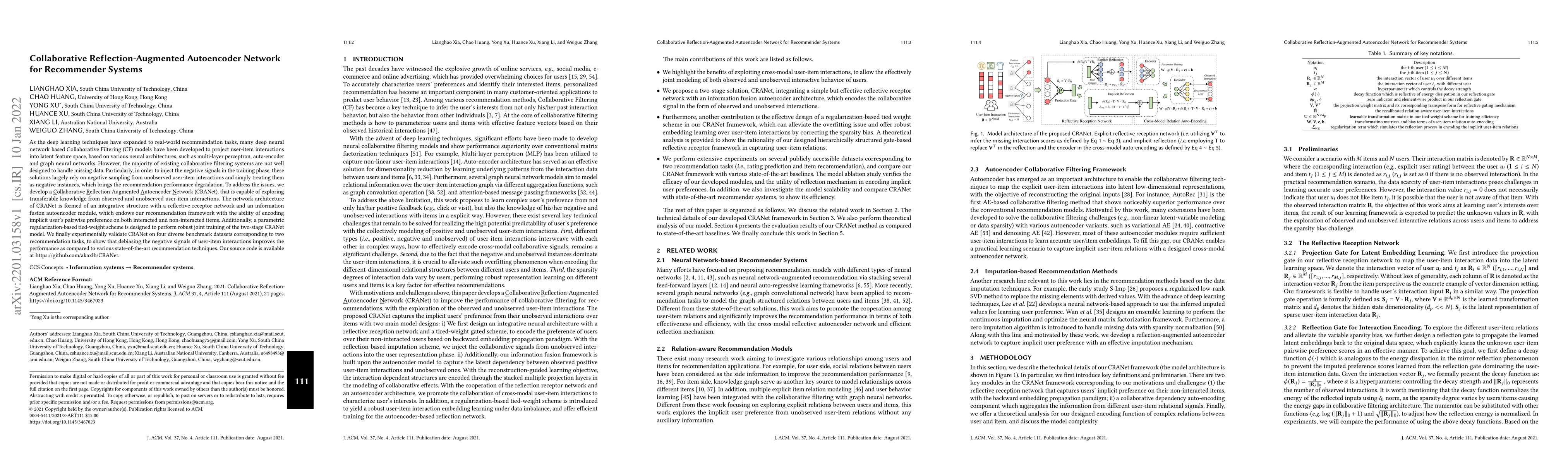 Thumbnail for Collaborative Reflection-Augmented Autoencoder Network for Recommender
  Systems