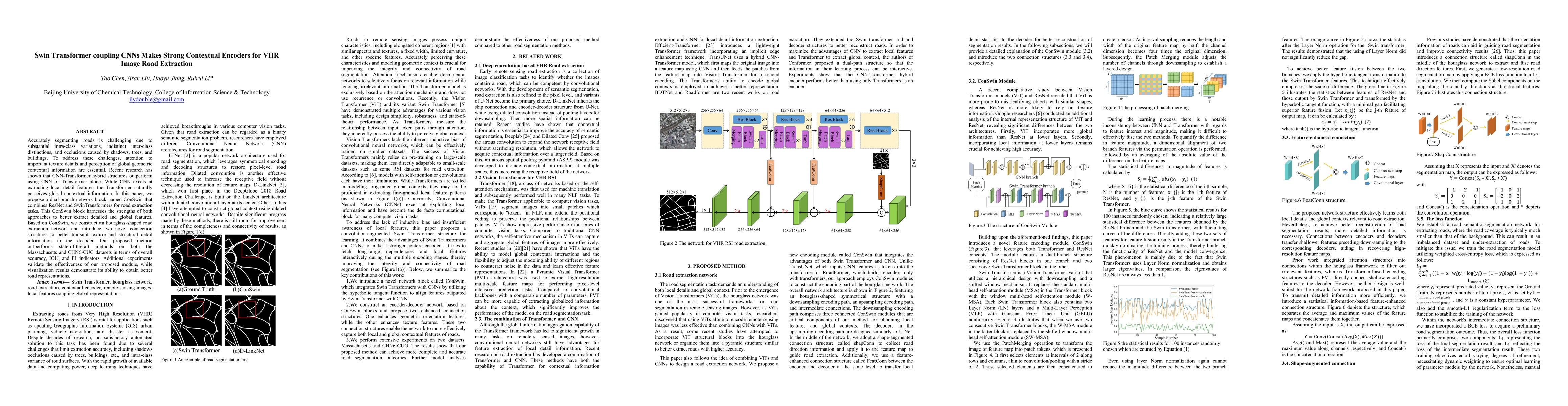 Thumbnail for Swin Transformer coupling CNNs Makes Strong Contextual Encoders for VHR
  Image Road Extraction