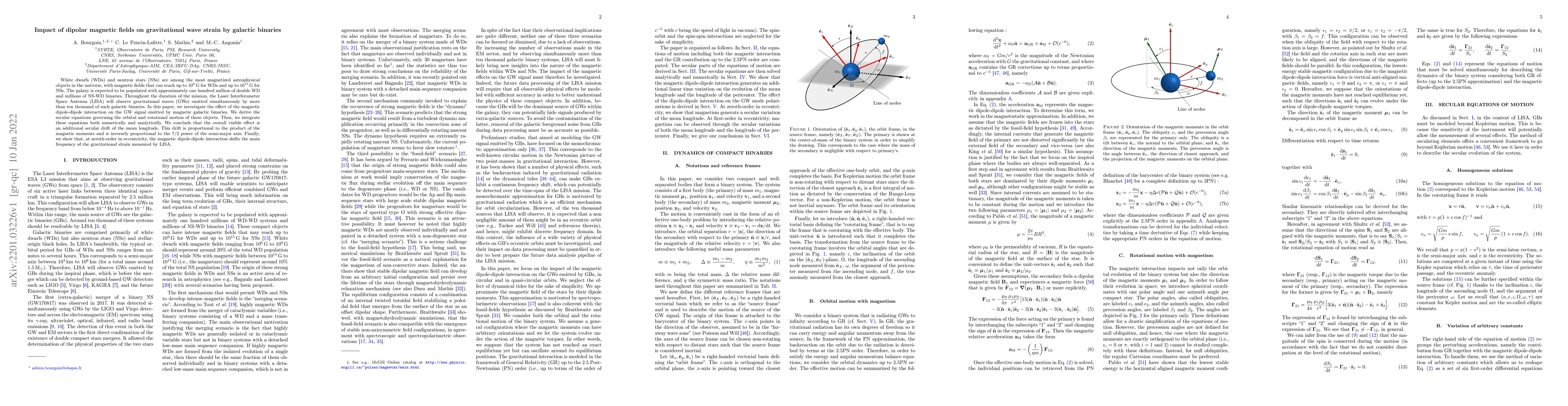 Thumbnail for Impact of dipolar magnetic fields on gravitational wave strain by
  galactic binaries