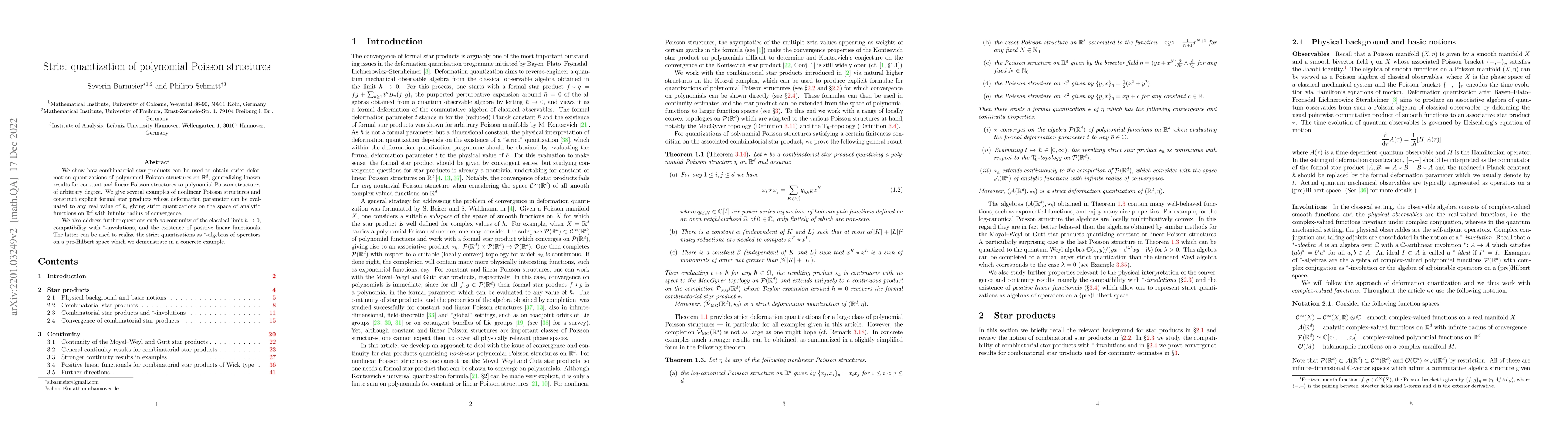 Thumbnail for Strict quantization of polynomial Poisson structures