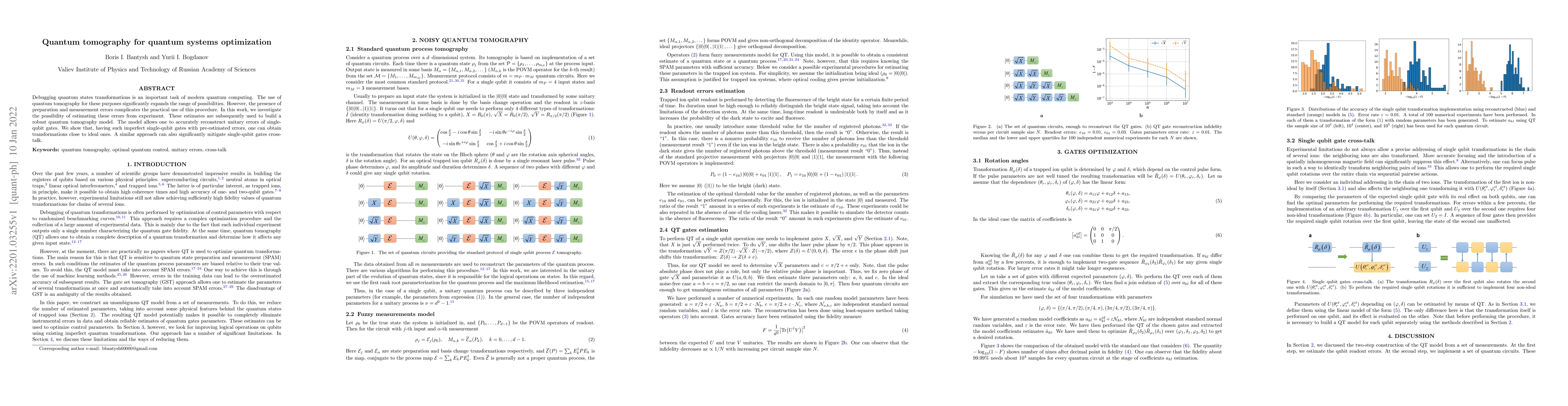 Thumbnail for Quantum tomography for quantum systems optimization