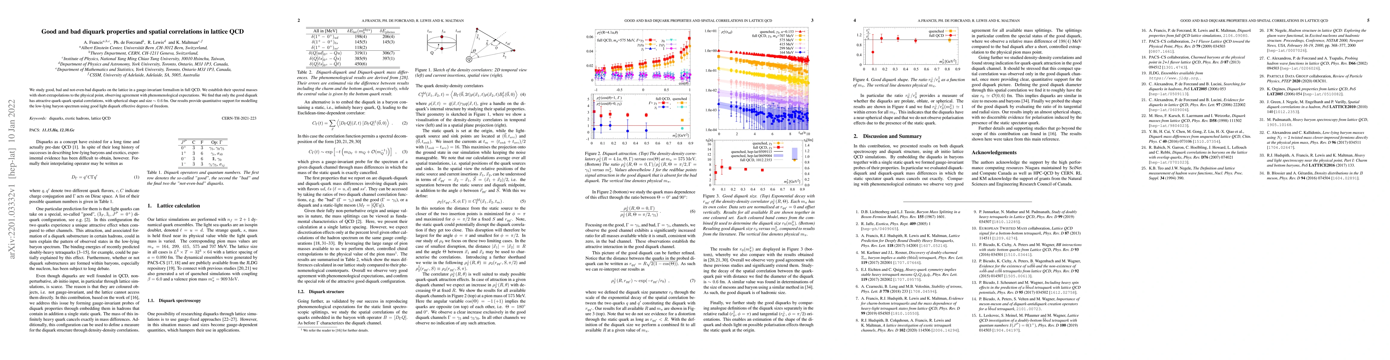 Thumbnail for Good and bad diquark properties and spatial correlations in lattice QCD