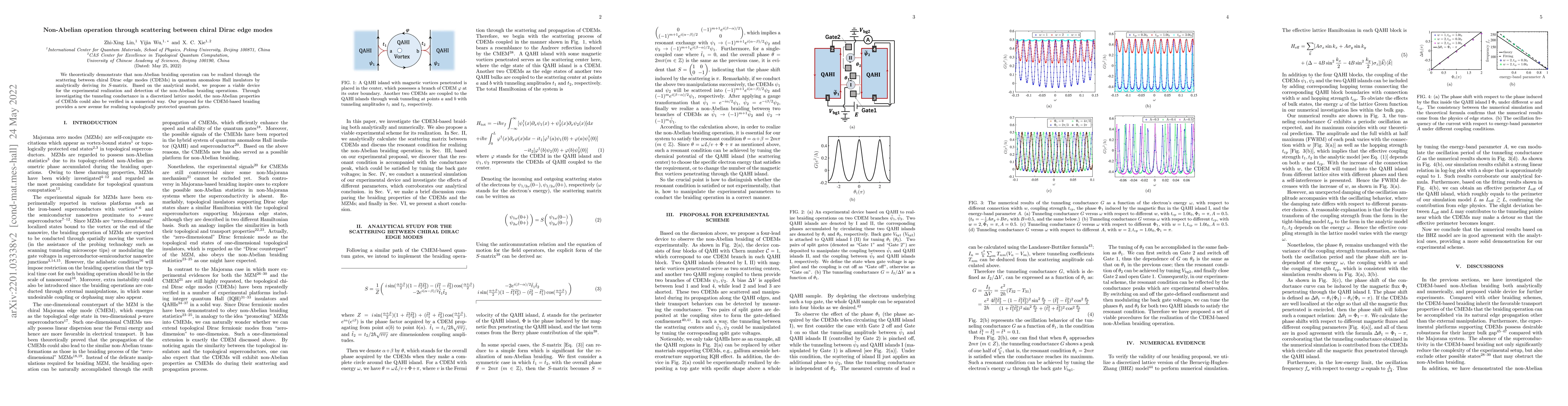 Thumbnail for Non-Abelian operation through scattering between chiral Dirac edge modes