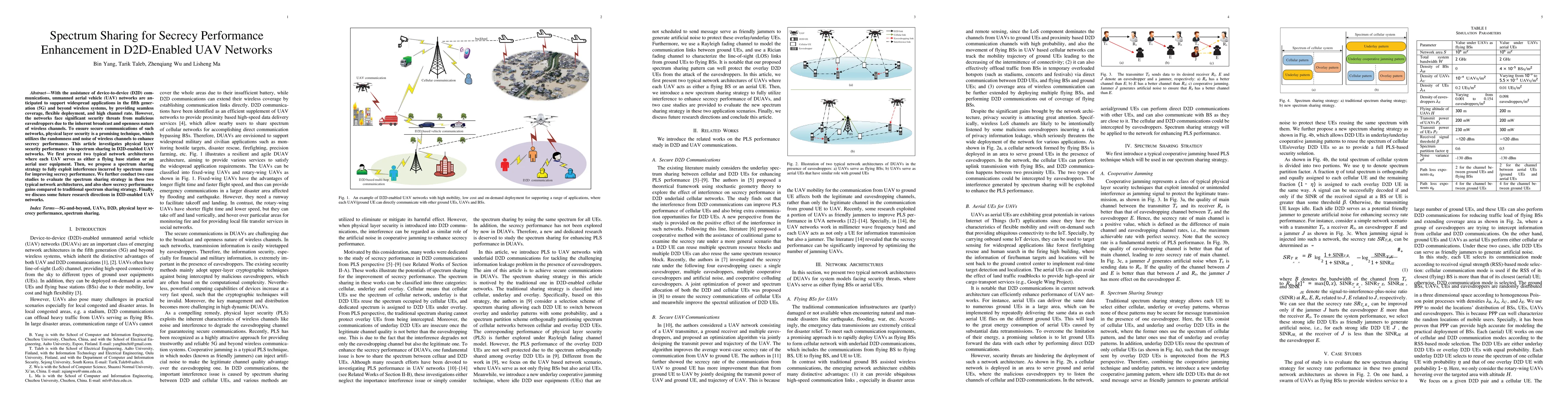 Thumbnail for Spectrum Sharing for Secrecy Performance Enhancement in D2D-enabled UAV
  Networks