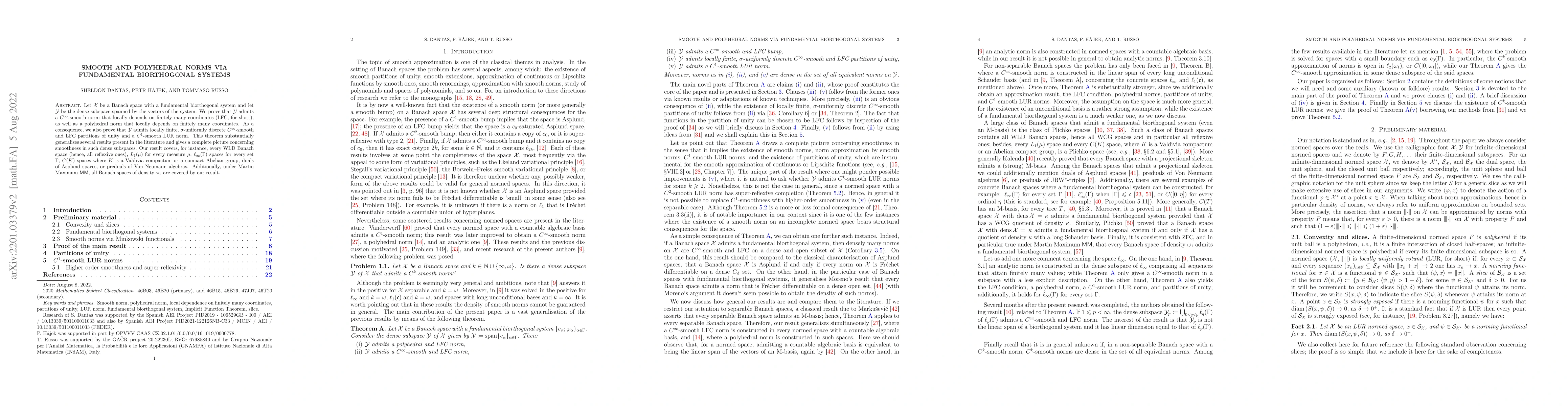 Thumbnail for Smooth and polyhedral norms via fundamental biorthogonal systems