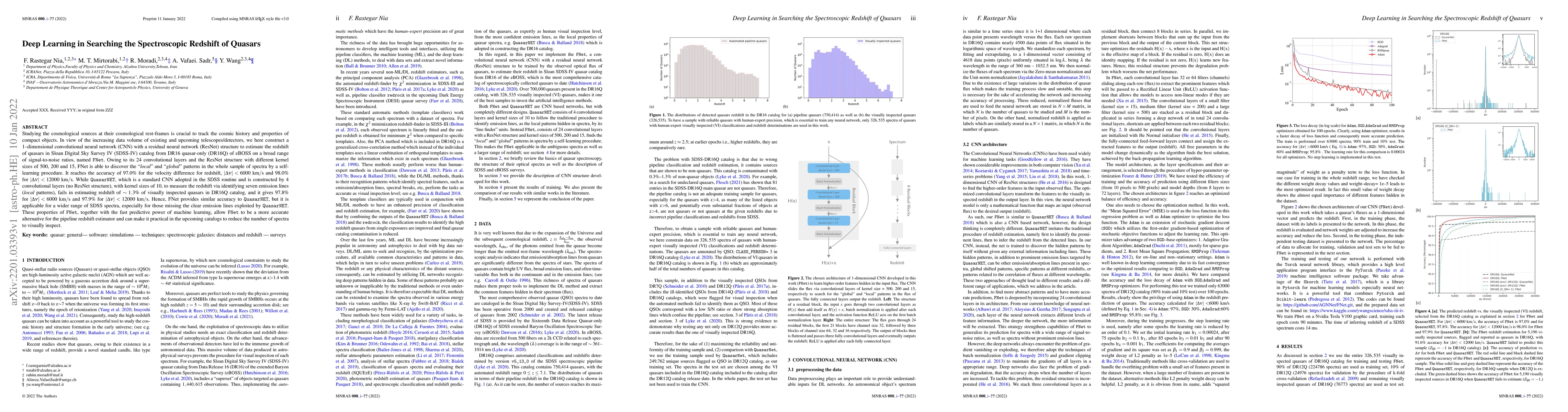 Thumbnail for Deep Learning in Searching the Spectroscopic Redshift of Quasars
