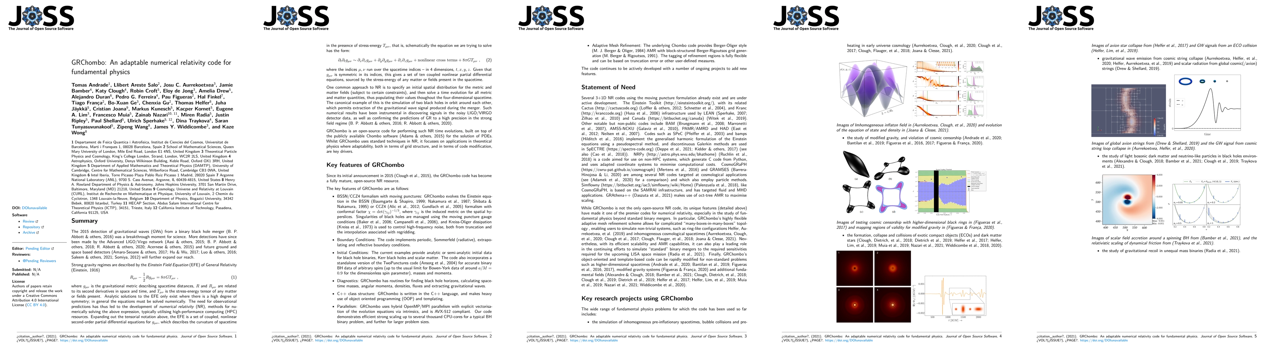 Thumbnail for GRChombo: An adaptable numerical relativity code for fundamental physics