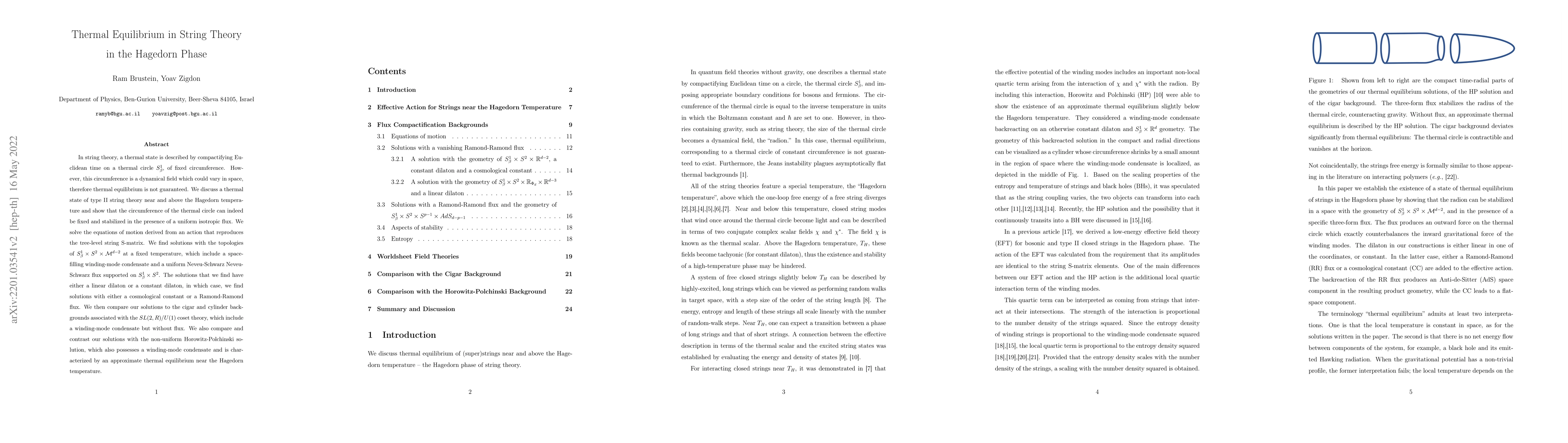 Thumbnail for Thermal Equilibrium in String Theory in the Hagedorn Phase