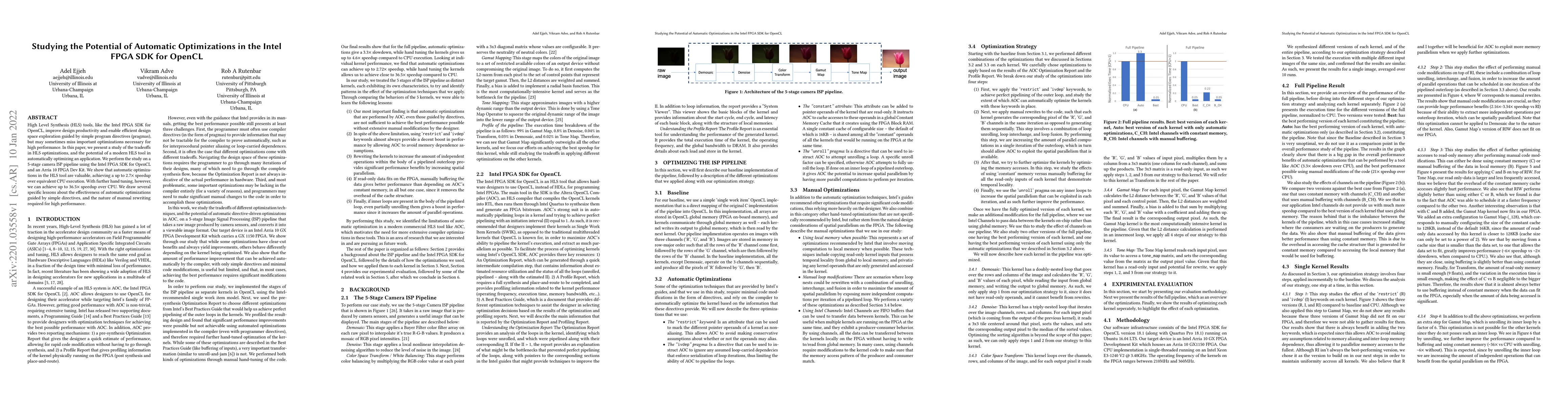 Thumbnail for Studying the Potential of Automatic Optimizations in the Intel FPGA SDK
  for OpenCL