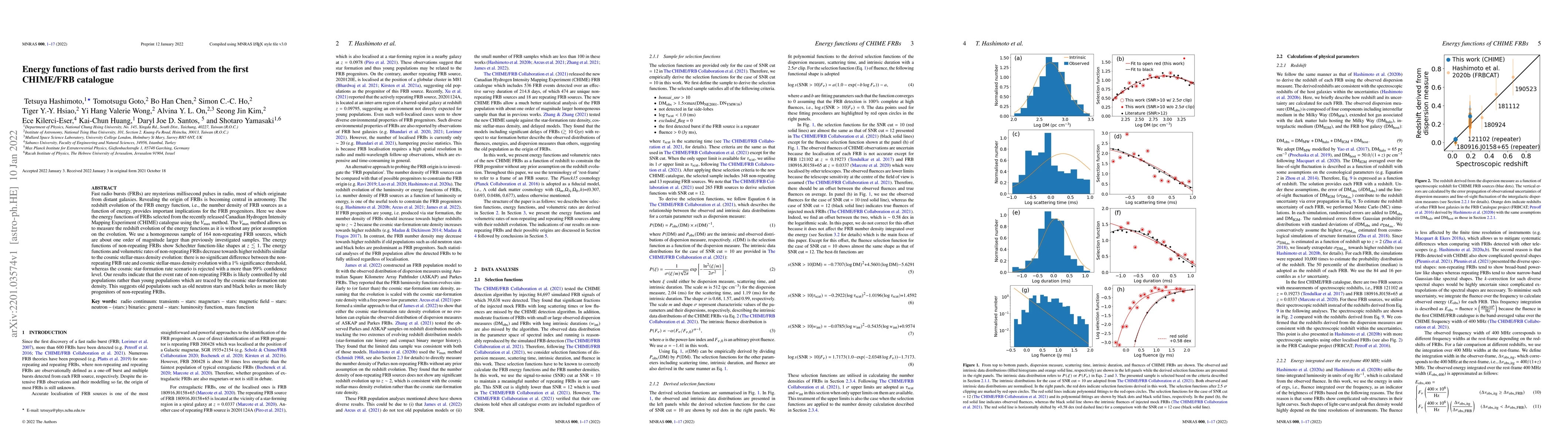 Thumbnail for Energy functions of fast radio bursts derived from the first CHIME/FRB
  catalogue