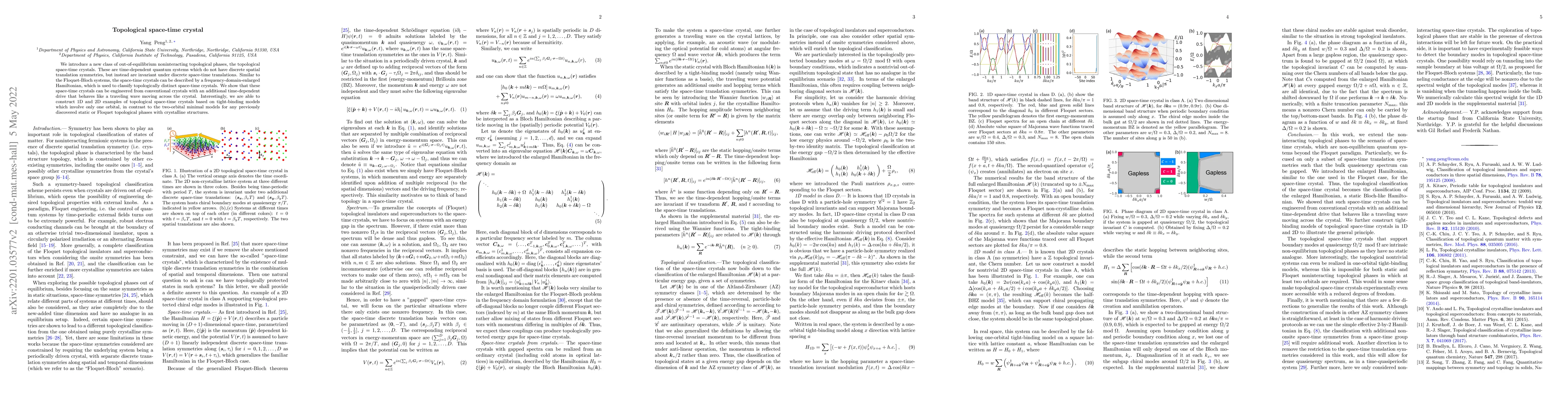 Thumbnail for Topological space-time crystal