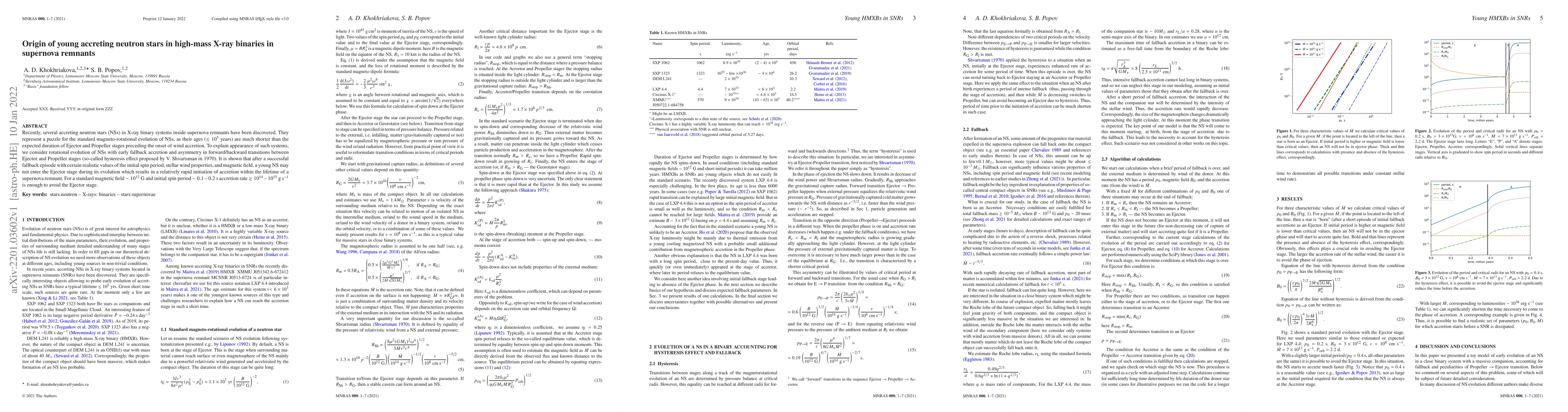 Thumbnail for Origin of young accreting neutron stars in high-mass X-ray binaries in
  supernova remnants