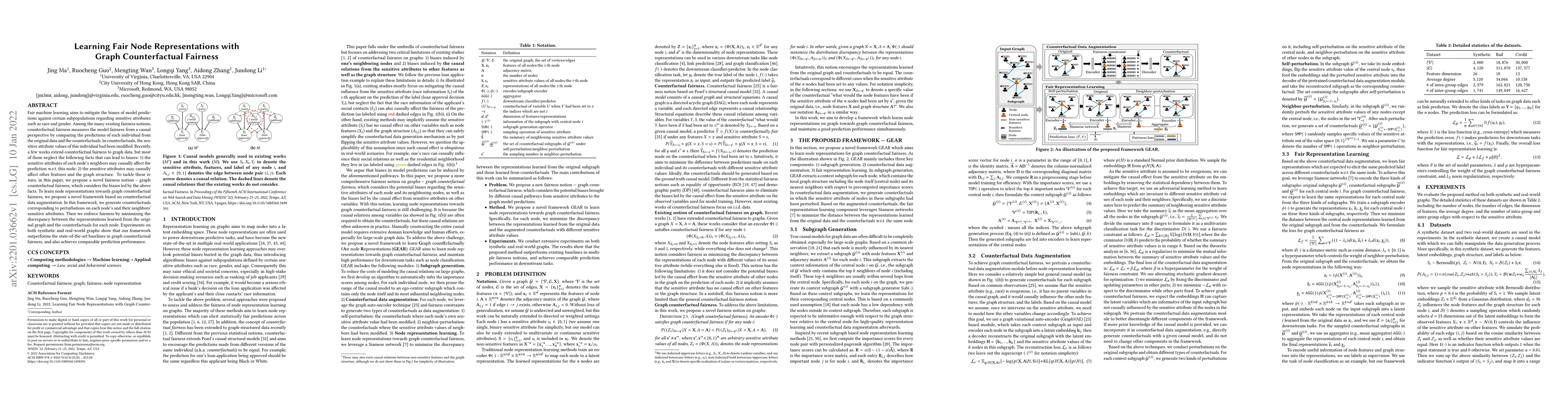 Thumbnail for Learning Fair Node Representations with Graph Counterfactual Fairness