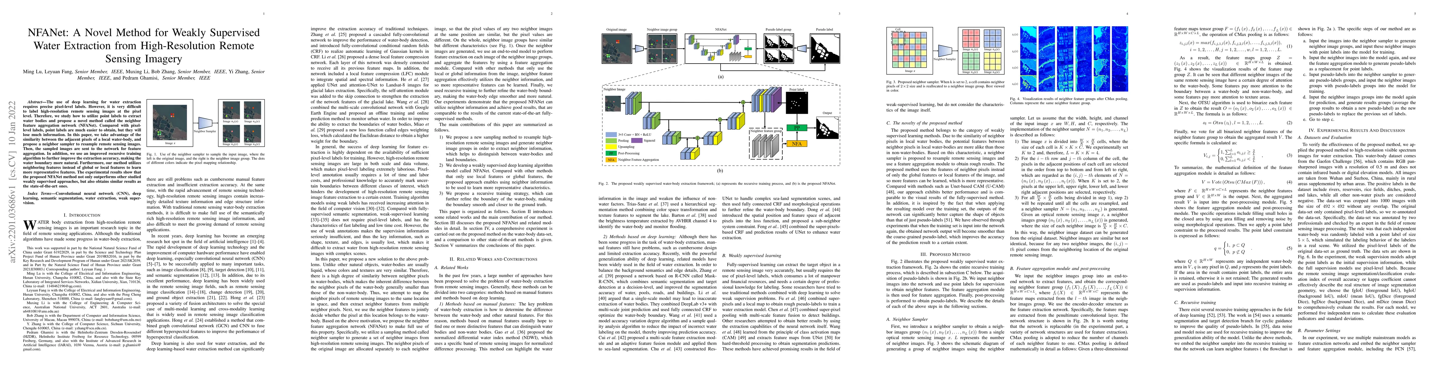 Thumbnail for NFANet: A Novel Method for Weakly Supervised Water Extraction from
  High-Resolution Remote Sensing Imagery