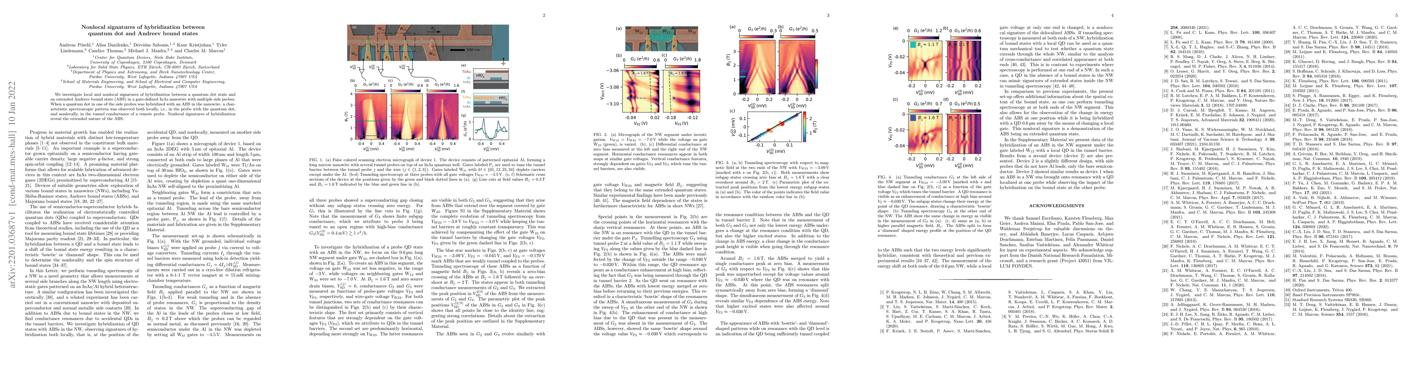 Thumbnail for Nonlocal signatures of hybridization between quantum dot and Andreev
  bound states