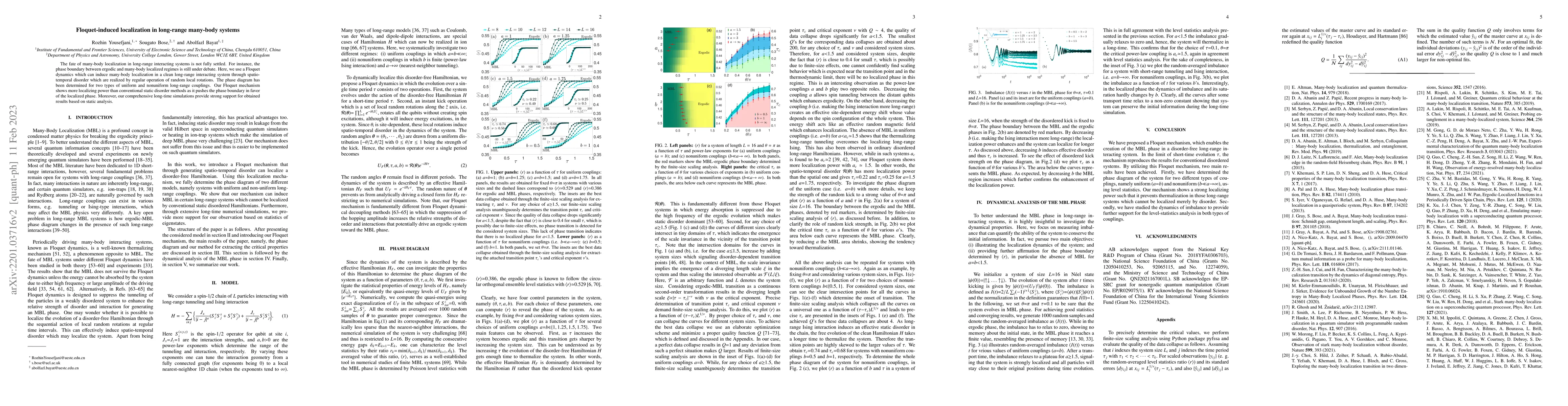 Thumbnail for Floquet-induced localization in long-range many-body systems