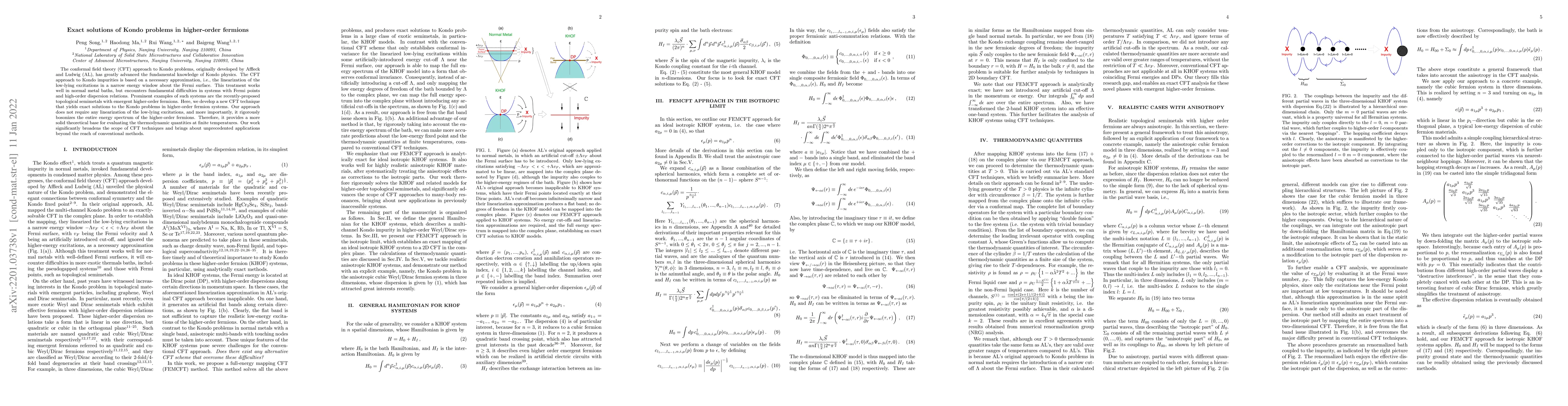 Thumbnail for Exact solutions of Kondo problems in higher-order fermions