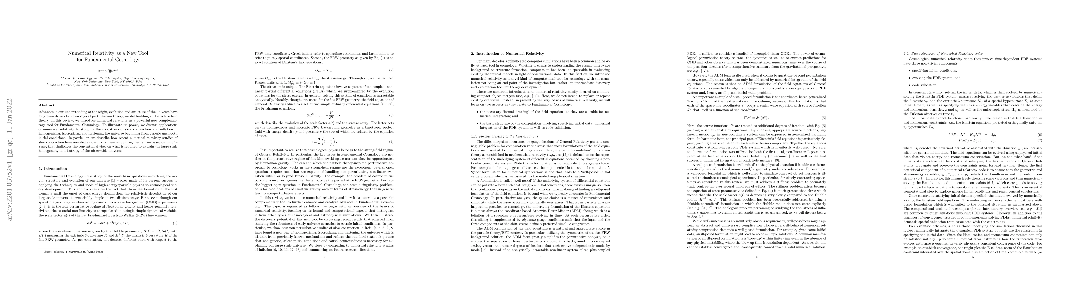 Thumbnail for Numerical Relativity as a New Tool for Fundamental Cosmology
