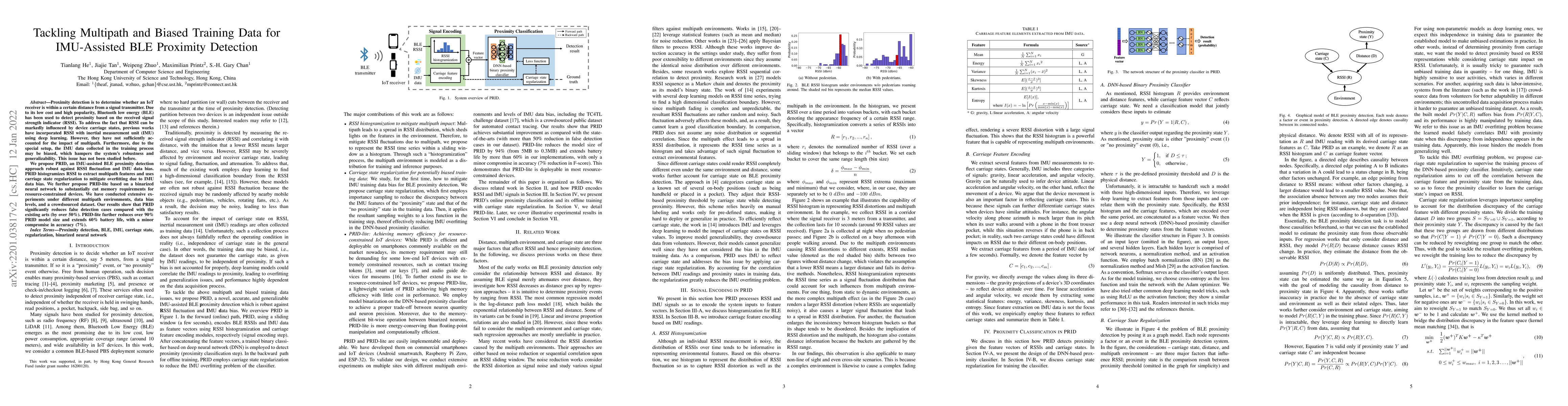 Thumbnail for Tackling Multipath and Biased Training Data for IMU-Assisted BLE
  Proximity Detection