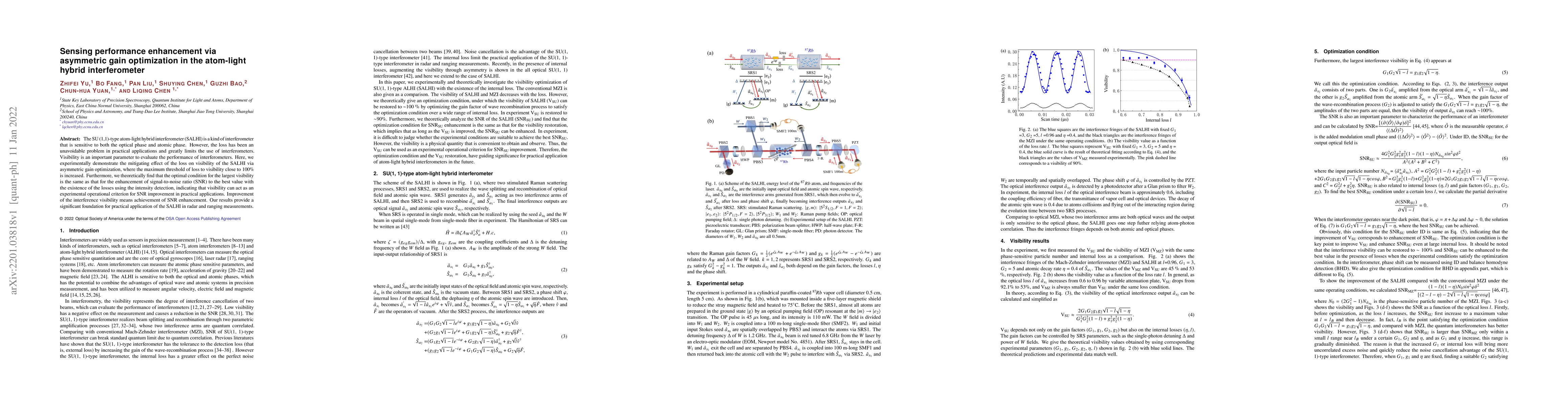 Thumbnail for Sensing performance enhancement via asymmetric gain optimization in the
  atom-light hybrid interferometer