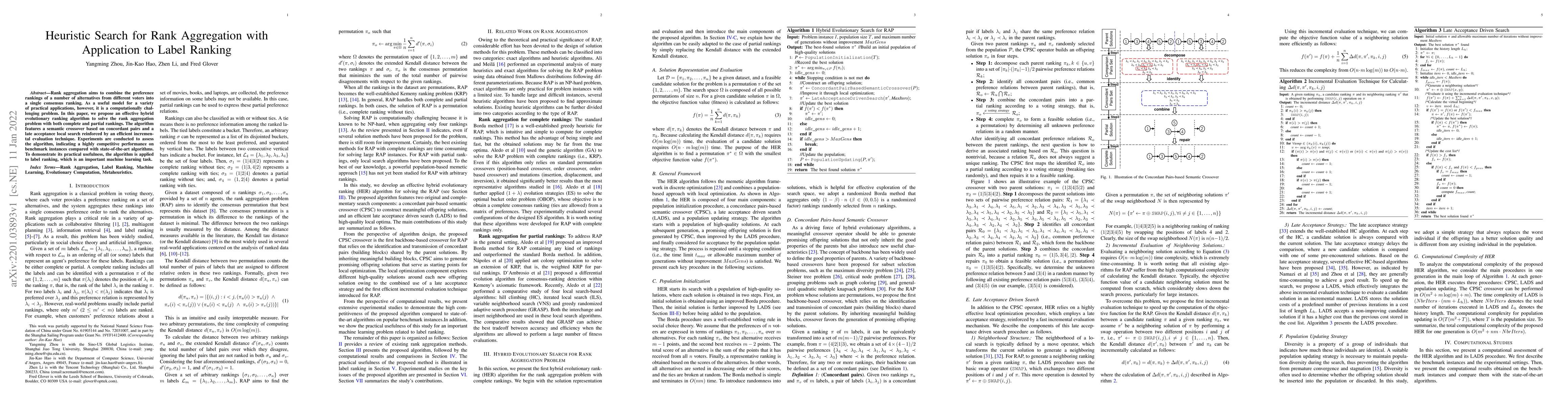 Thumbnail for Heuristic Search for Rank Aggregation with Application to Label Ranking