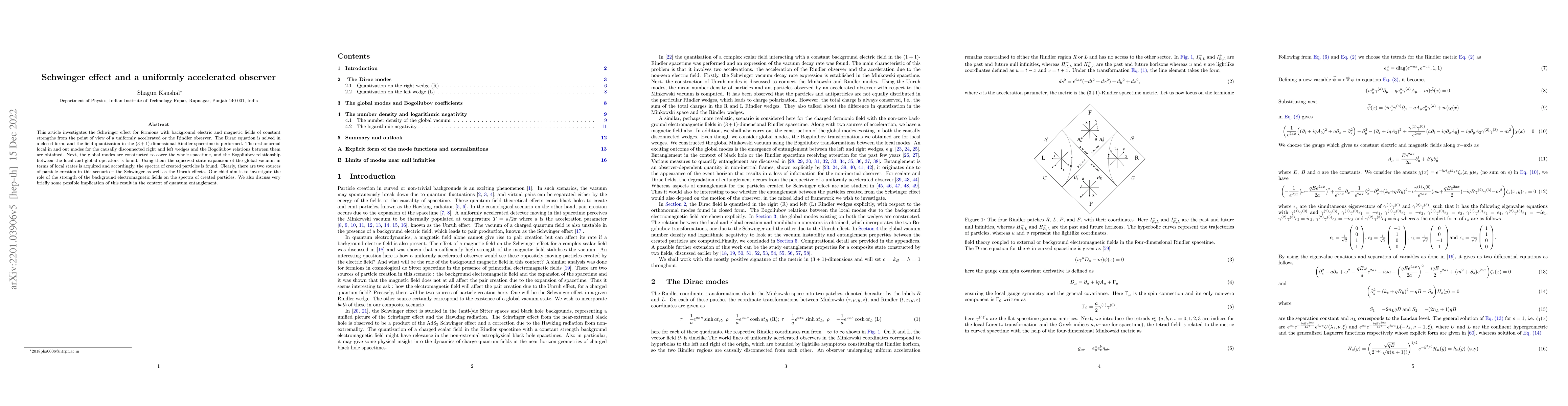Thumbnail for Schwinger effect and a uniformly accelerated observer
