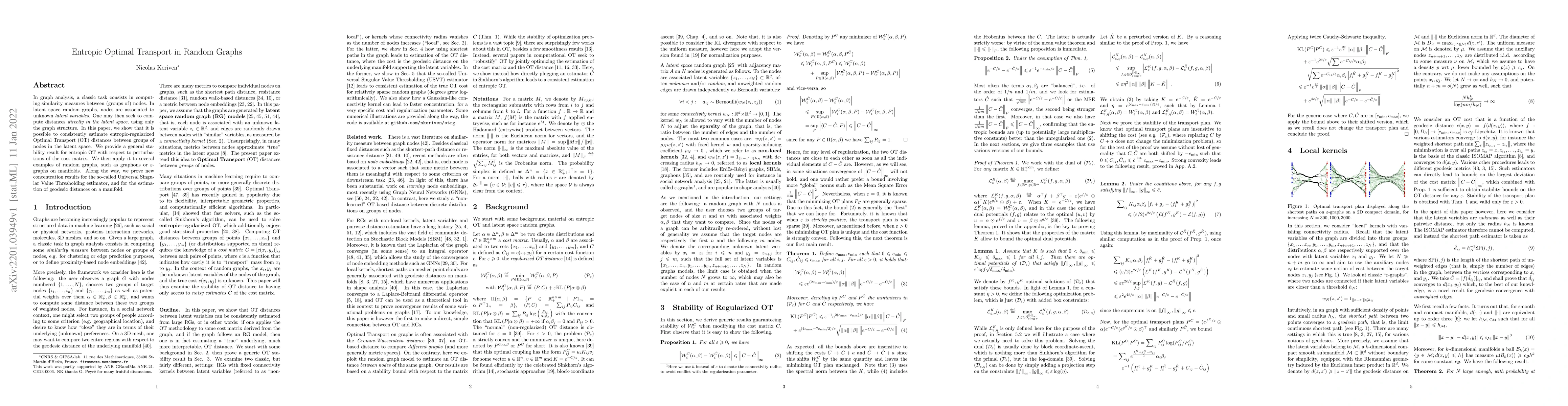 Thumbnail for Entropic Optimal Transport in Random Graphs