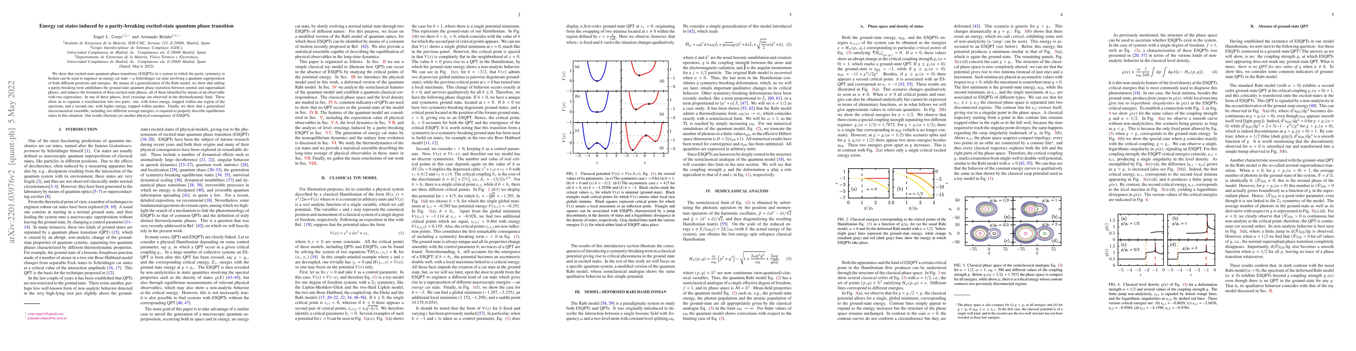 Thumbnail for Energy cat states induced by a parity-breaking excited-state quantum
  phase transition