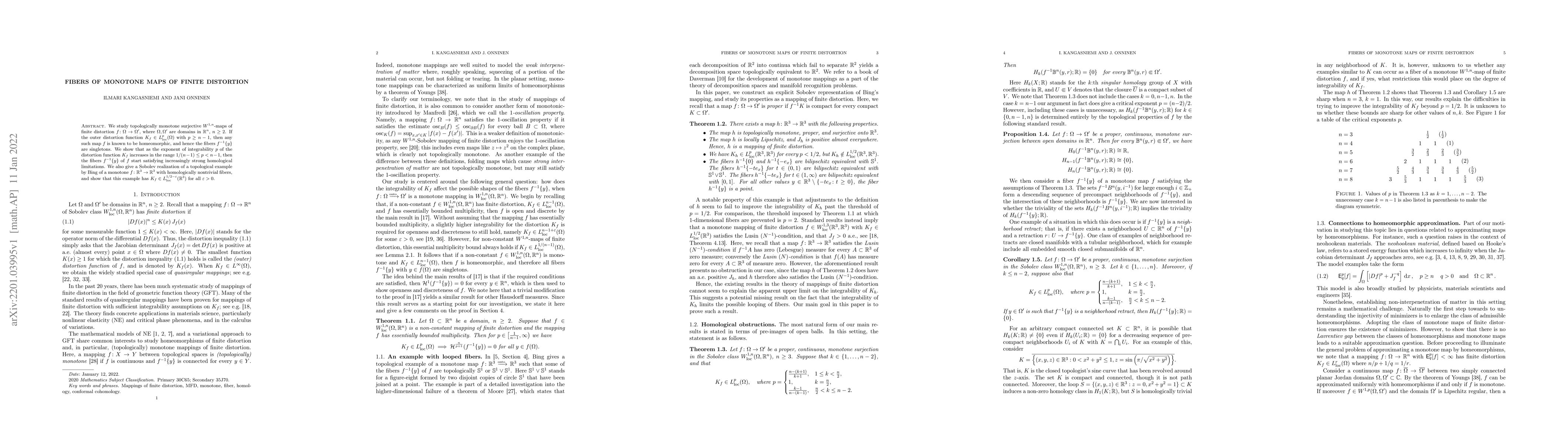 Thumbnail for Fibers of monotone maps of finite distortion