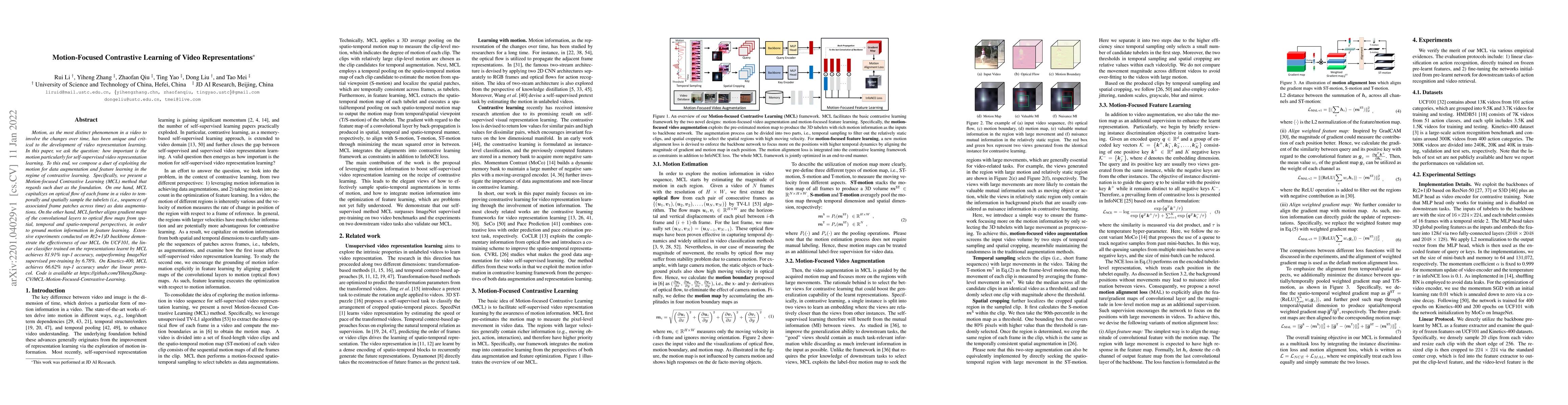 Thumbnail for Motion-Focused Contrastive Learning of Video Representations