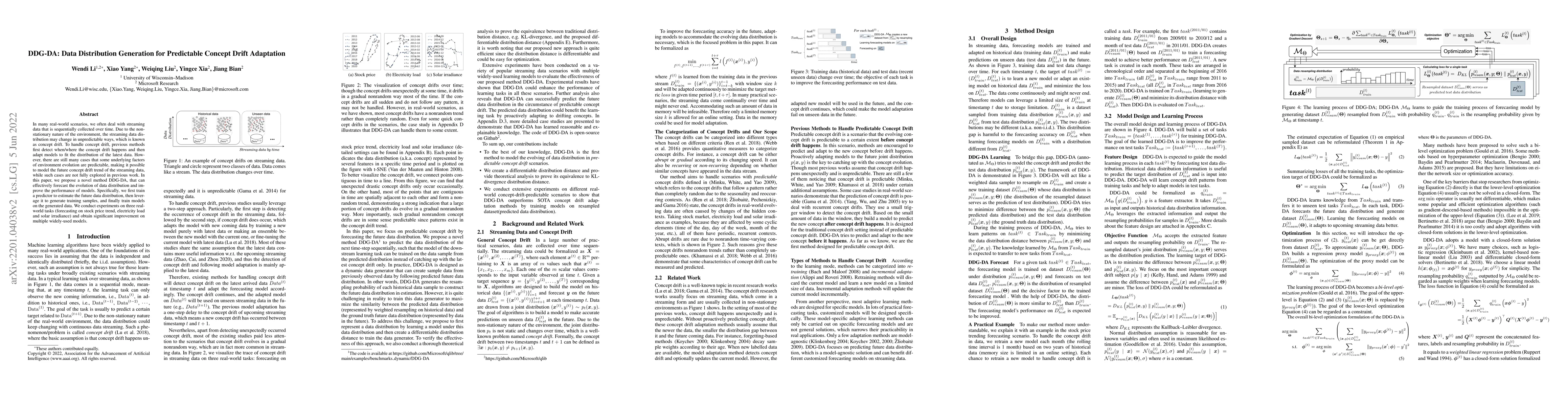 Thumbnail for DDG-DA: Data Distribution Generation for Predictable Concept Drift
  Adaptation
