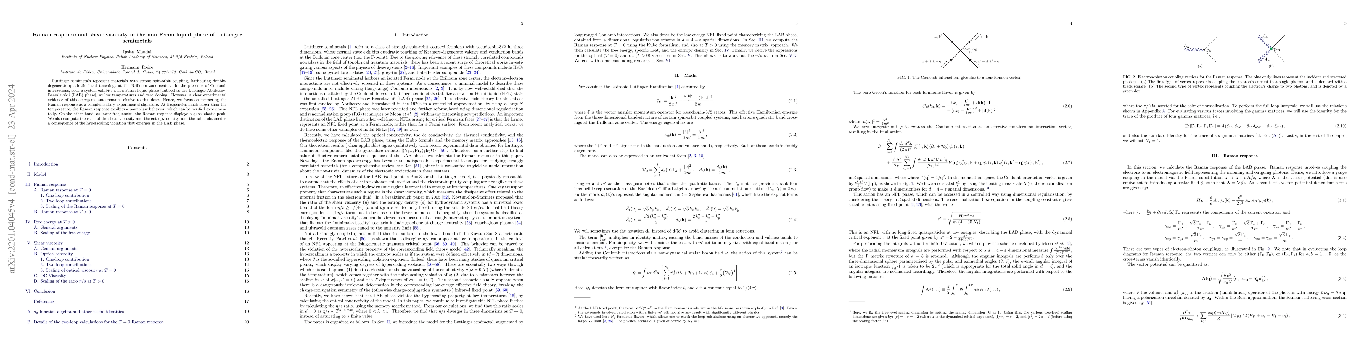 Thumbnail for Raman response and shear viscosity in the non-Fermi liquid phase of
  Luttinger semimetals