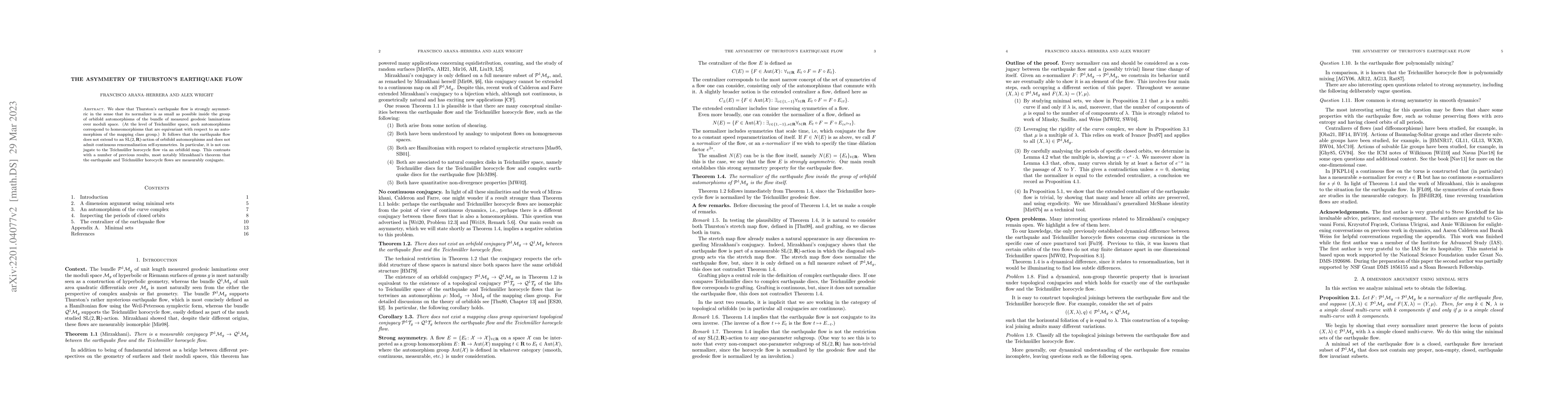 Thumbnail for The asymmetry of Thurston's earthquake flow