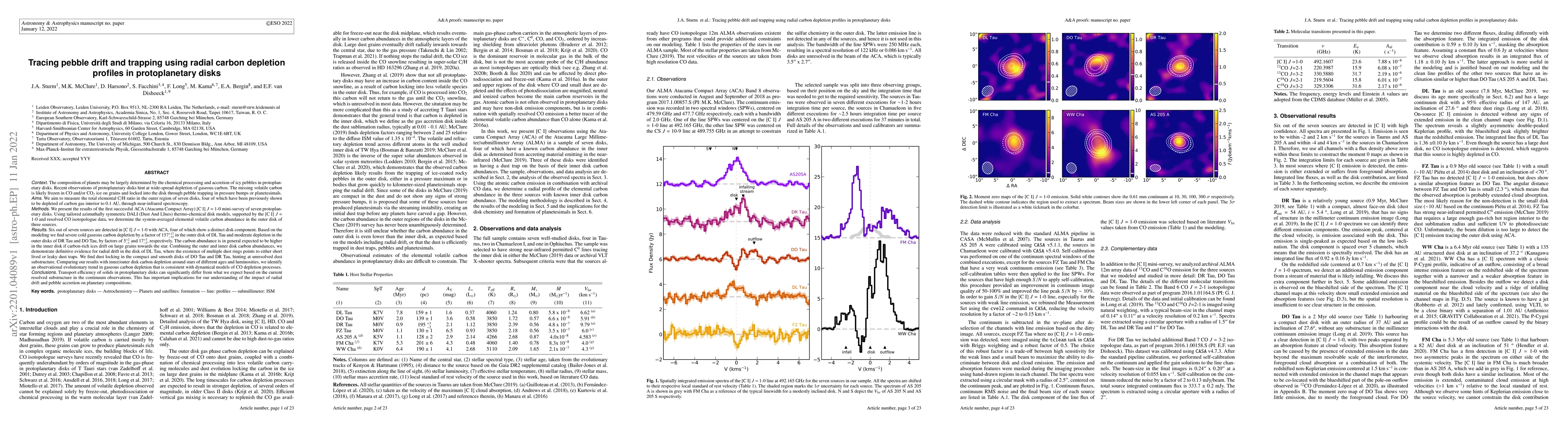 Thumbnail for Tracing pebble drift and trapping using radial carbon depletion profiles
  in protoplanetary disks