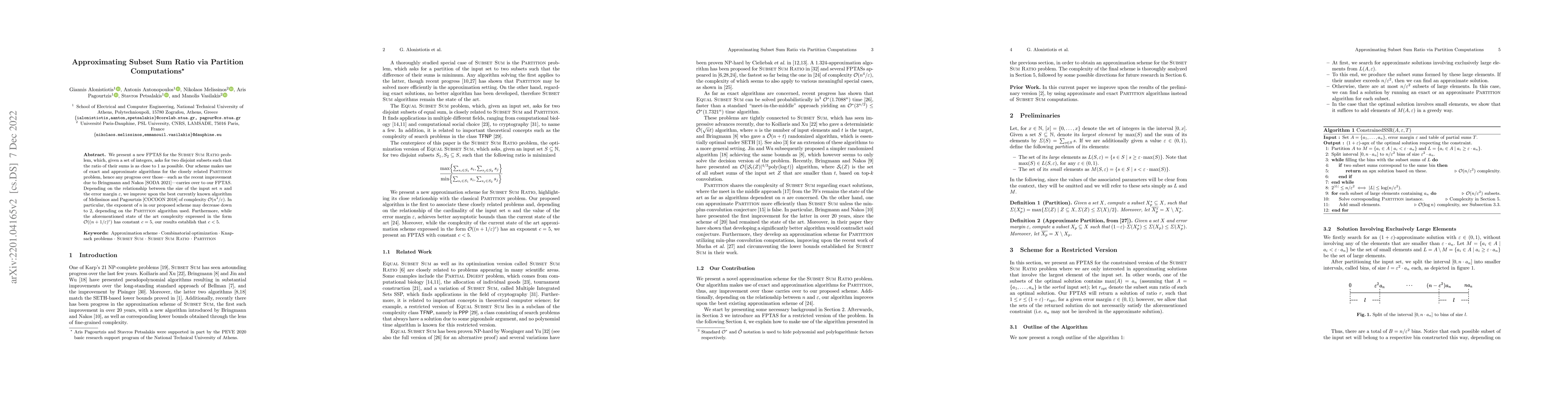 Thumbnail for Approximating Subset Sum Ratio via Partition Computations