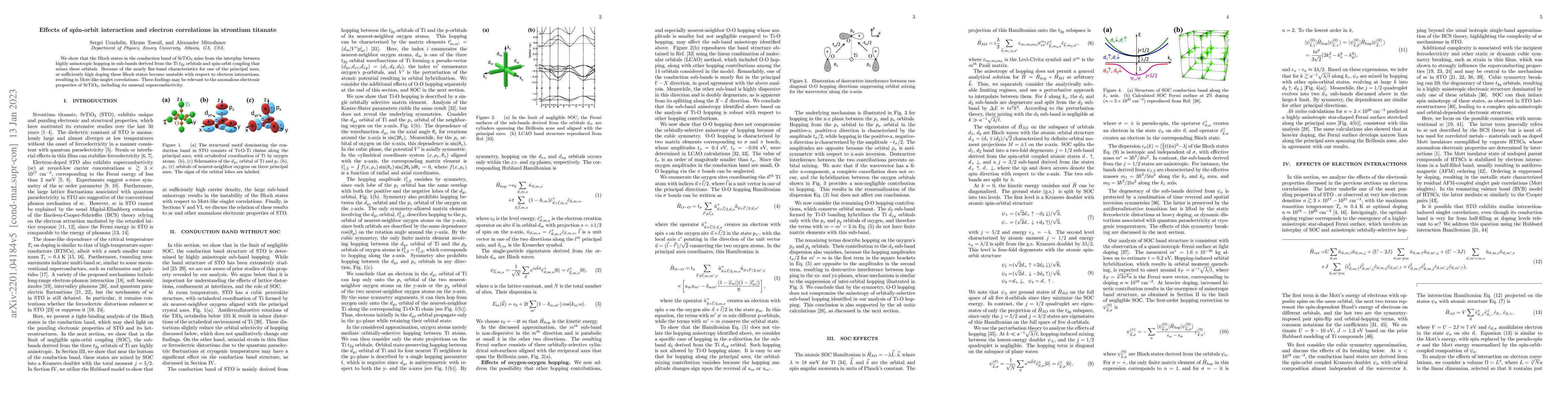 Thumbnail for Effects of spin-orbit interaction and electron correlations in strontium
  titanate